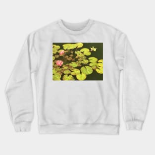 Frogs and Lilies Crewneck Sweatshirt